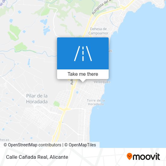 Calle Cañada Real map