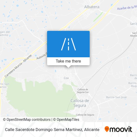 Calle Sacerdote Domingo Serna Martínez map