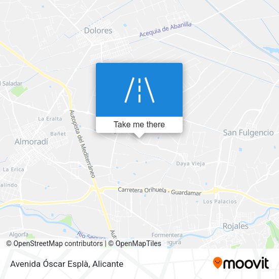 Avenida Óscar Esplà map