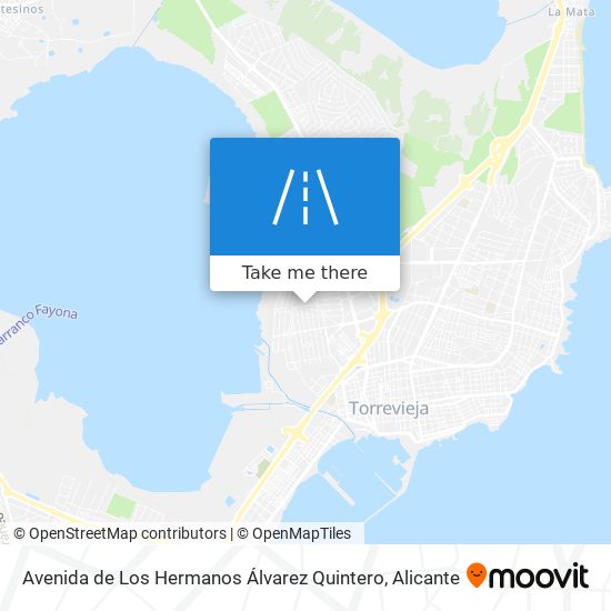 mapa Avenida de Los Hermanos Álvarez Quintero