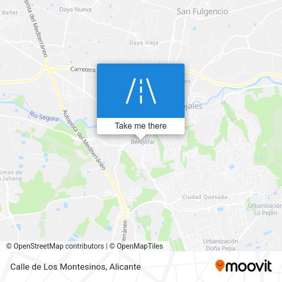 Calle de Los Montesinos map