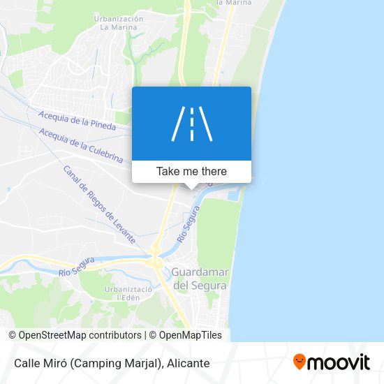 Calle Miró (Camping Marjal) map
