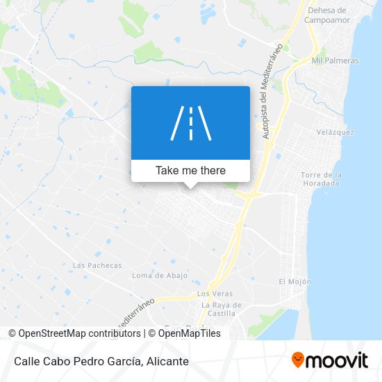 Calle Cabo Pedro García map