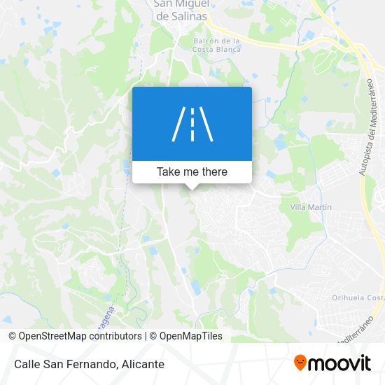 Calle San Fernando map