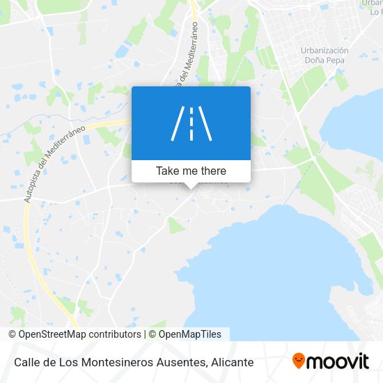 Calle de Los Montesineros Ausentes map