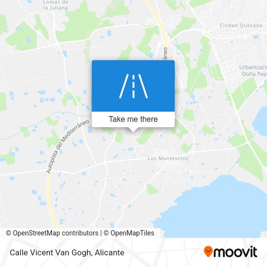 Calle Vicent Van Gogh map