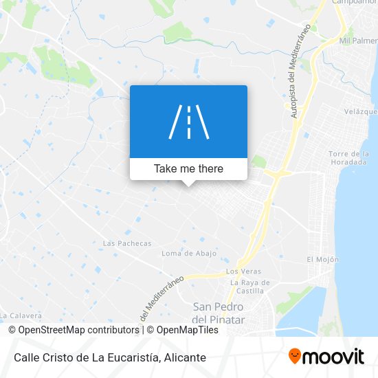 Calle Cristo de La Eucaristía map