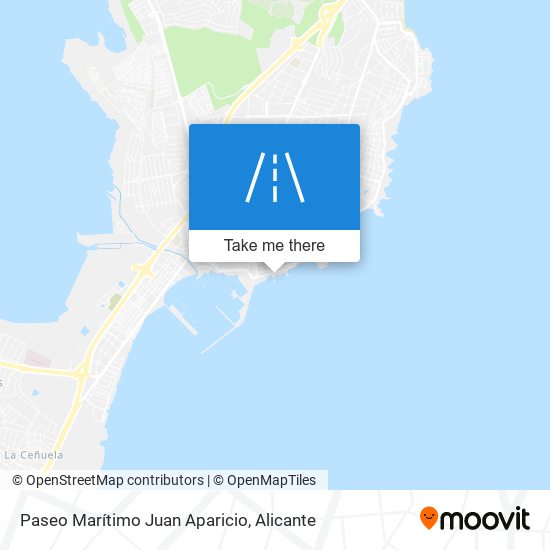 mapa Paseo Marítimo Juan Aparicio