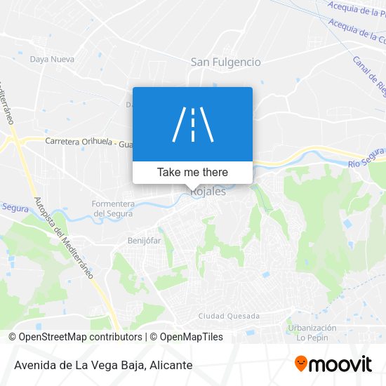 Avenida de La Vega Baja map