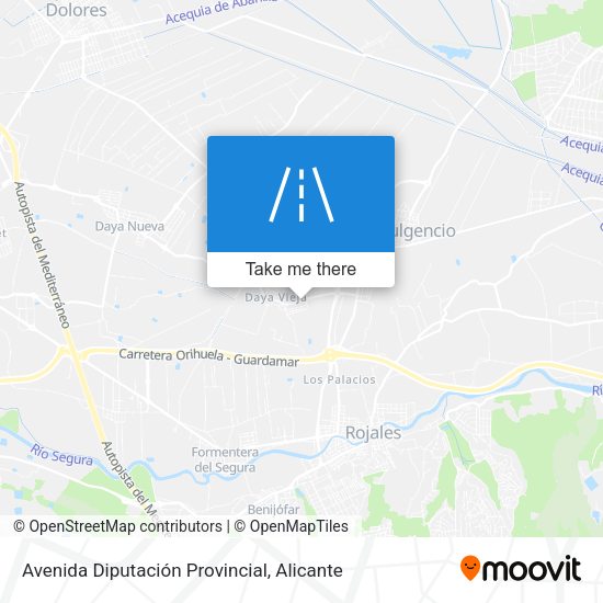 Avenida Diputación Provincial map