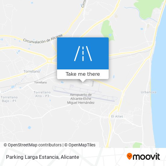 Parking Larga Estancia map