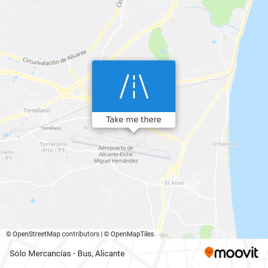 Sólo Mercancías - Bus map