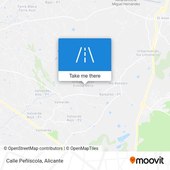 Calle Peñíscola map