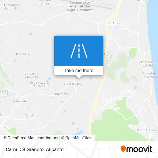 Camí Del Granero map