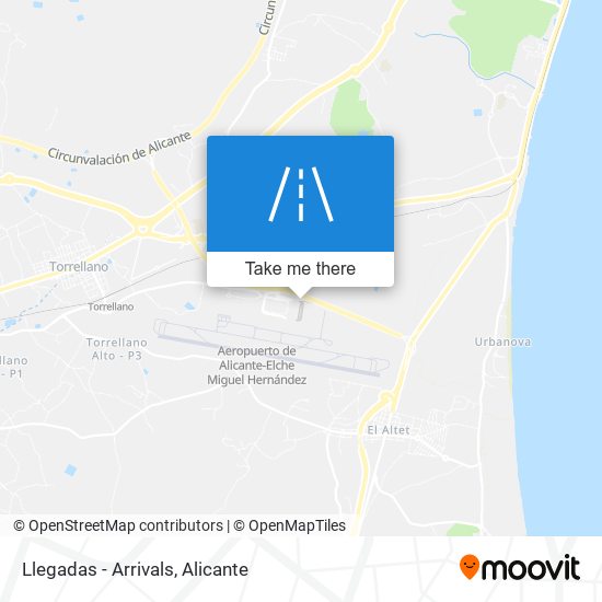 Llegadas - Arrivals map