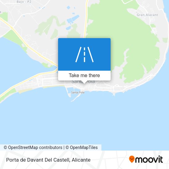 Porta de Davant Del Castell map
