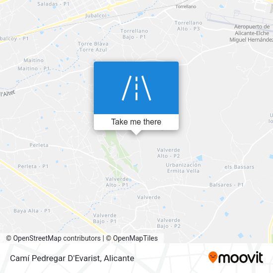 Camí Pedregar D'Evarist map