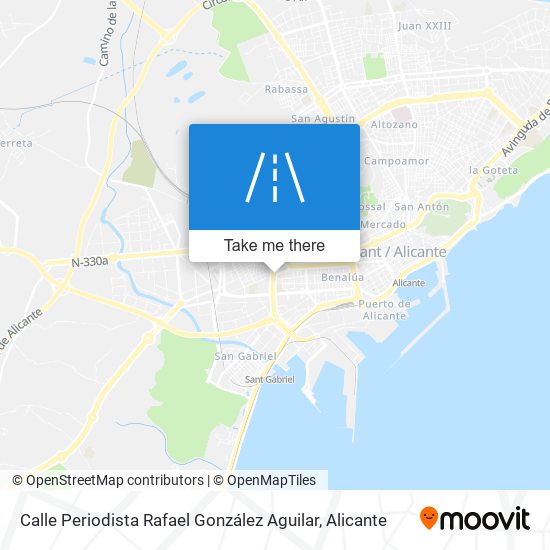 mapa Calle Periodista Rafael González Aguilar