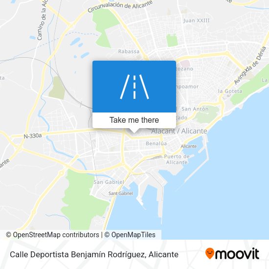 Calle Deportista Benjamín Rodríguez map