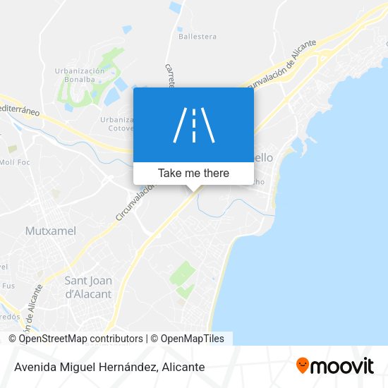 Avenida Miguel Hernández map