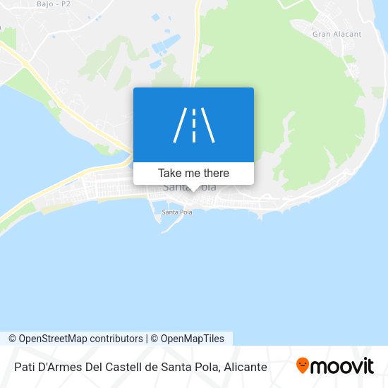 Pati D'Armes Del Castell de Santa Pola map
