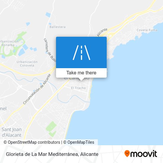 Glorieta de La Mar Mediterránea map