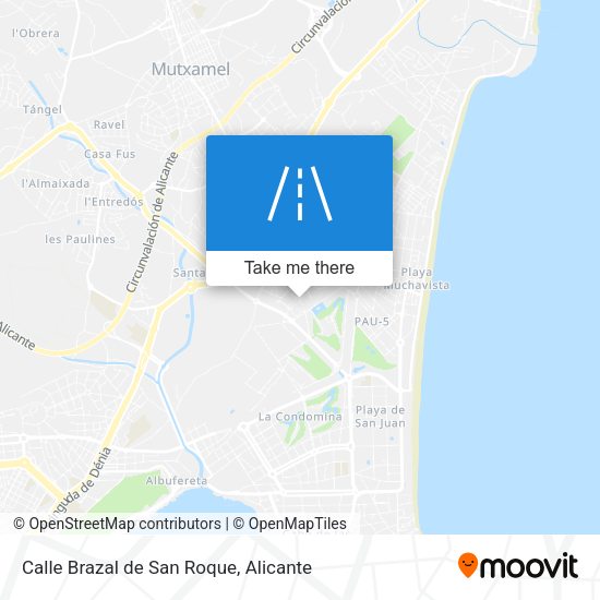 Calle Brazal de San Roque map