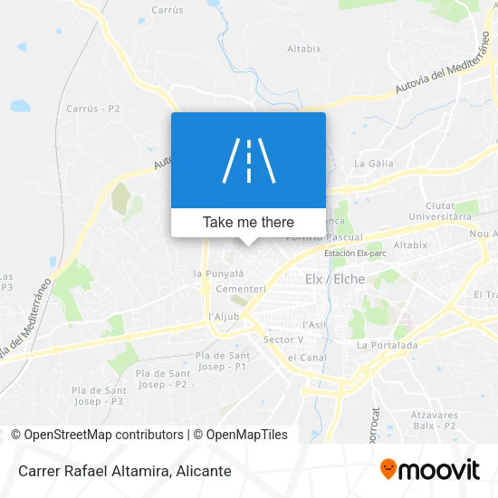 Carrer Rafael Altamira map
