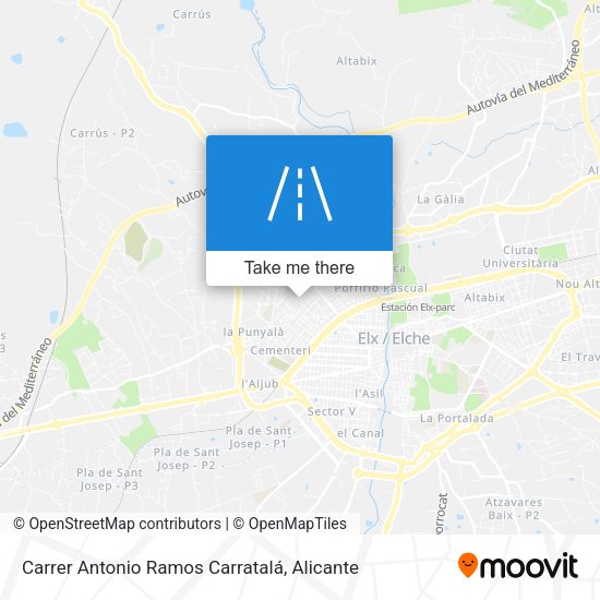 Carrer Antonio Ramos Carratalá map