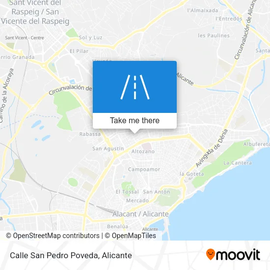 Calle San Pedro Poveda map