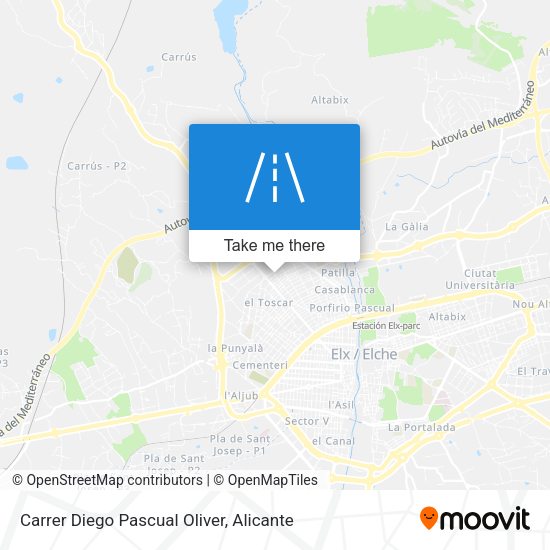 Carrer Diego Pascual Oliver map