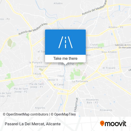 Pasarel·La Del Mercat map