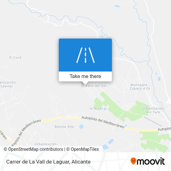 Carrer de La Vall de Laguar map