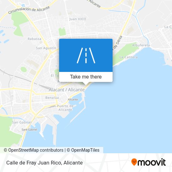 Calle de Fray Juan Rico map