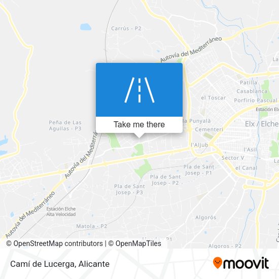 Camí de Lucerga map