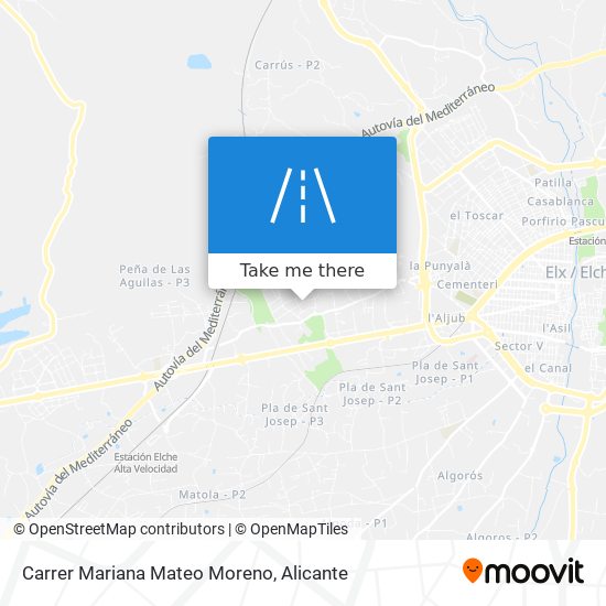 Carrer Mariana Mateo Moreno map