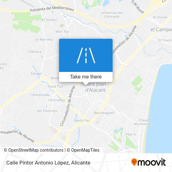 Calle Pintor Antonio López map