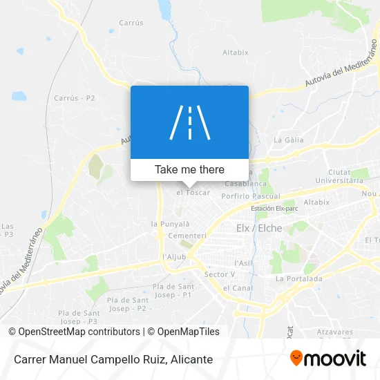 Carrer Manuel Campello Ruiz map