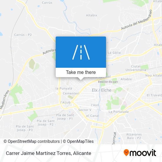 Carrer Jaime Martínez Torres map