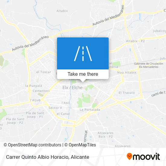 mapa Carrer Quinto Albio Horacio