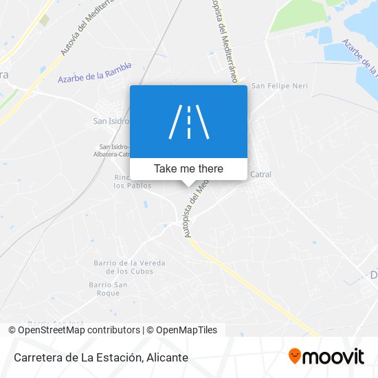 mapa Carretera de La Estación