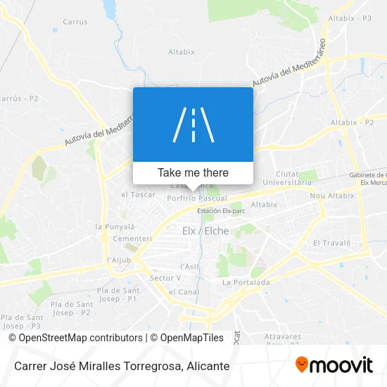 Carrer José Miralles Torregrosa map