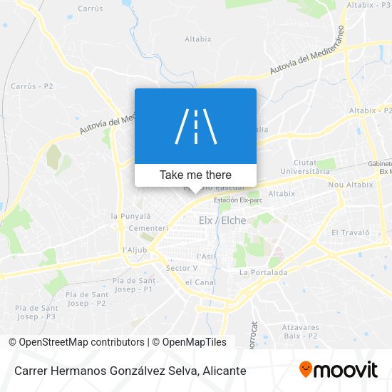 Carrer Hermanos Gonzálvez Selva map