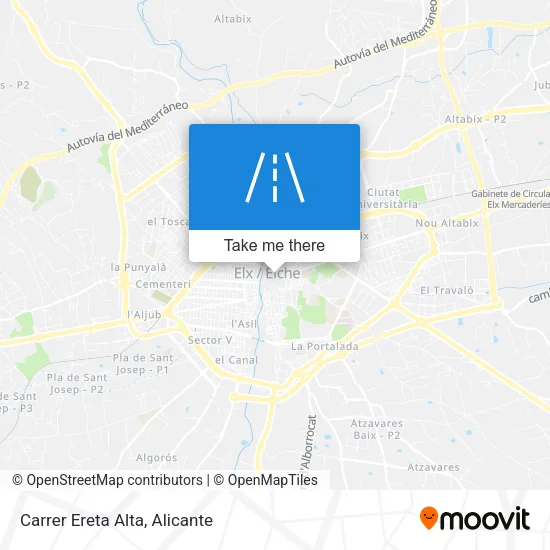 Carrer Ereta Alta map