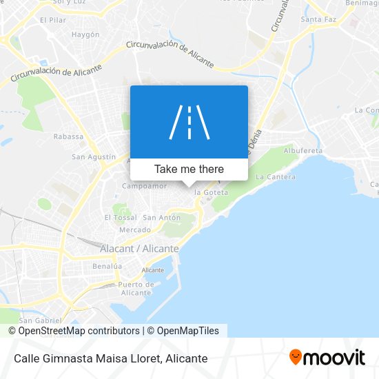 Calle Gimnasta Maisa Lloret map