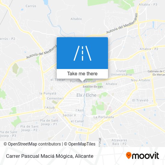 Carrer Pascual Maciá Mógica map