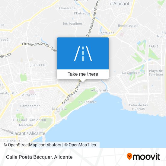 Calle Poeta Bécquer map