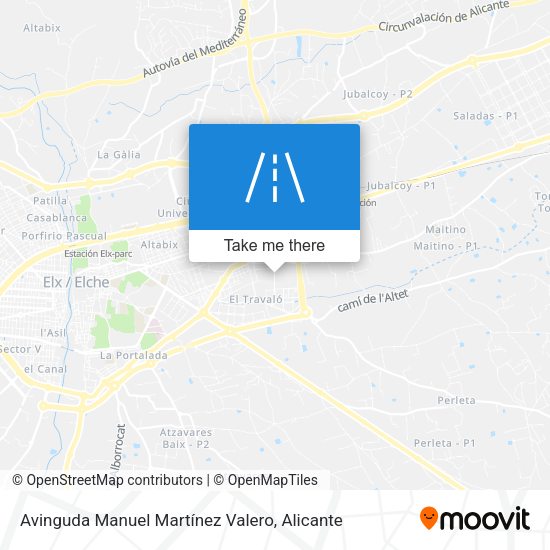 Avinguda Manuel Martínez Valero map