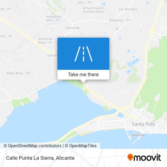 Calle Punta La Sierra map