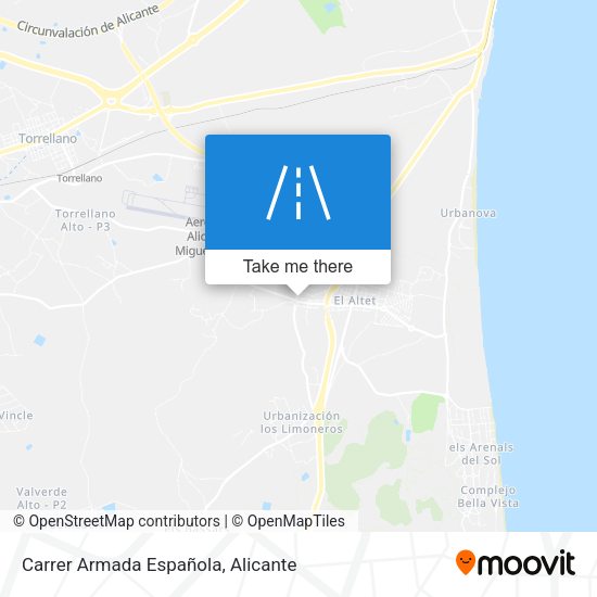 Carrer Armada Española map